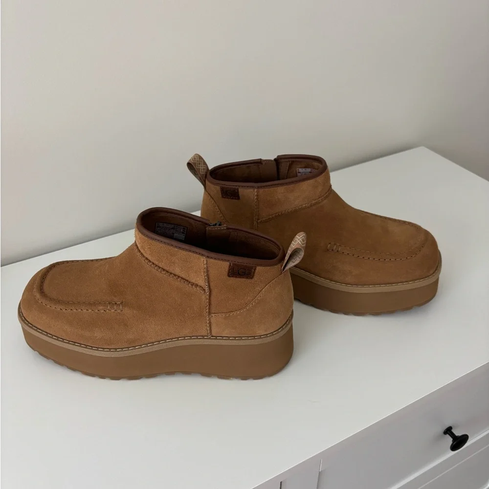 UGG Cityfunc Ultra Mini Water-Resistant Platform Bootie Size 8.5 - Picture 2 of 6